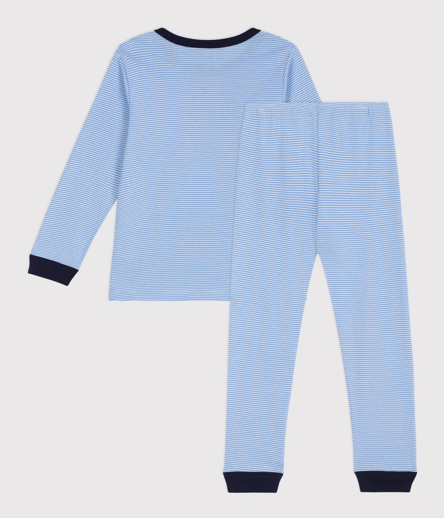 Langærmet pyjamas - Marshmallow/Edna blå striber