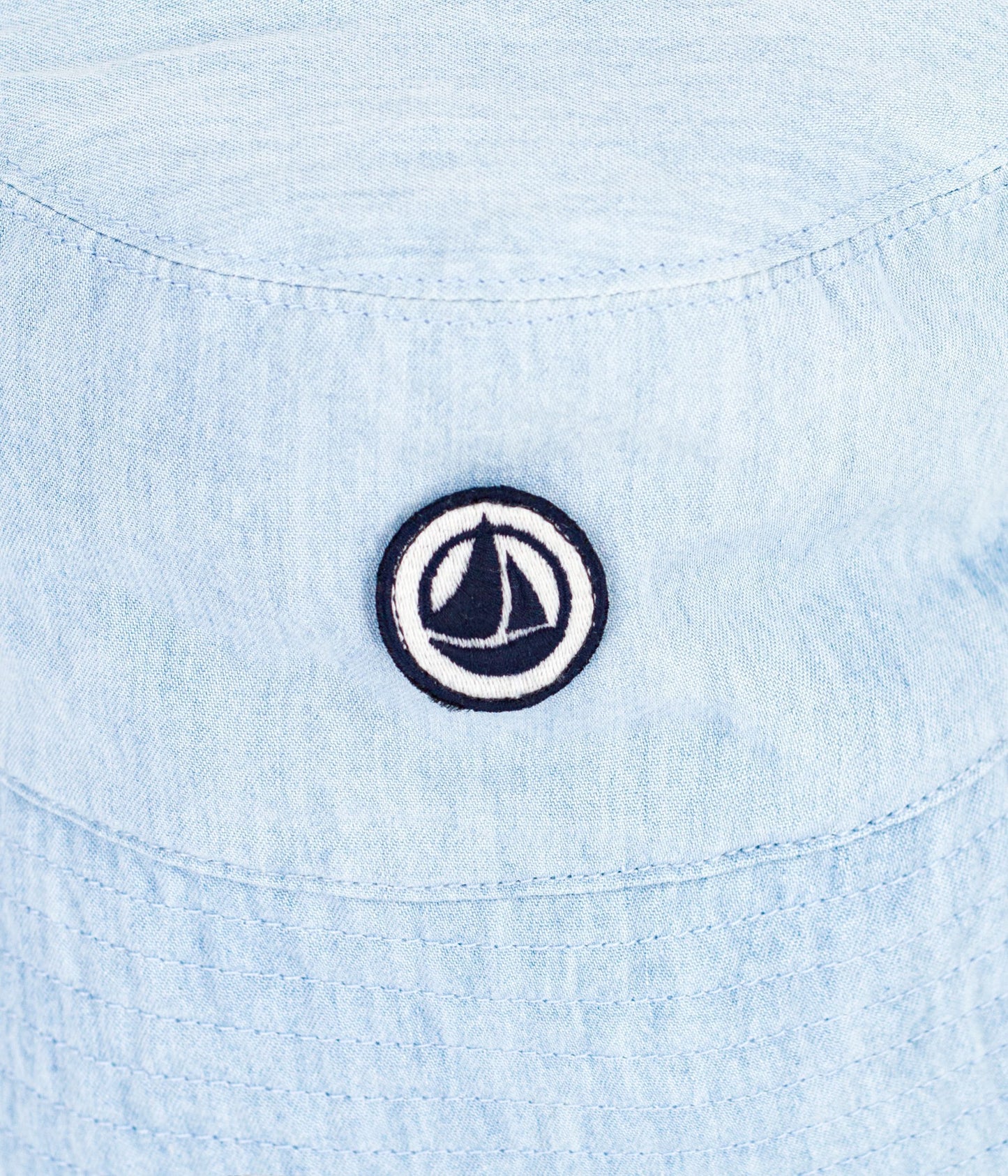 Bøllehat i denim - Bleu Clair