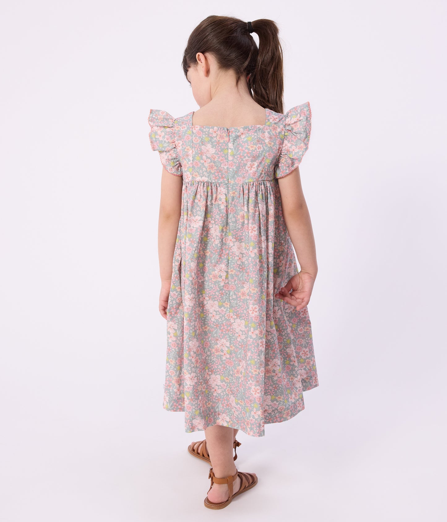 Blomstret sommerkjole uden ærmer - Liberty