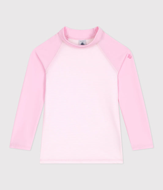 UV-beskyttende bluse - lyserøde striber