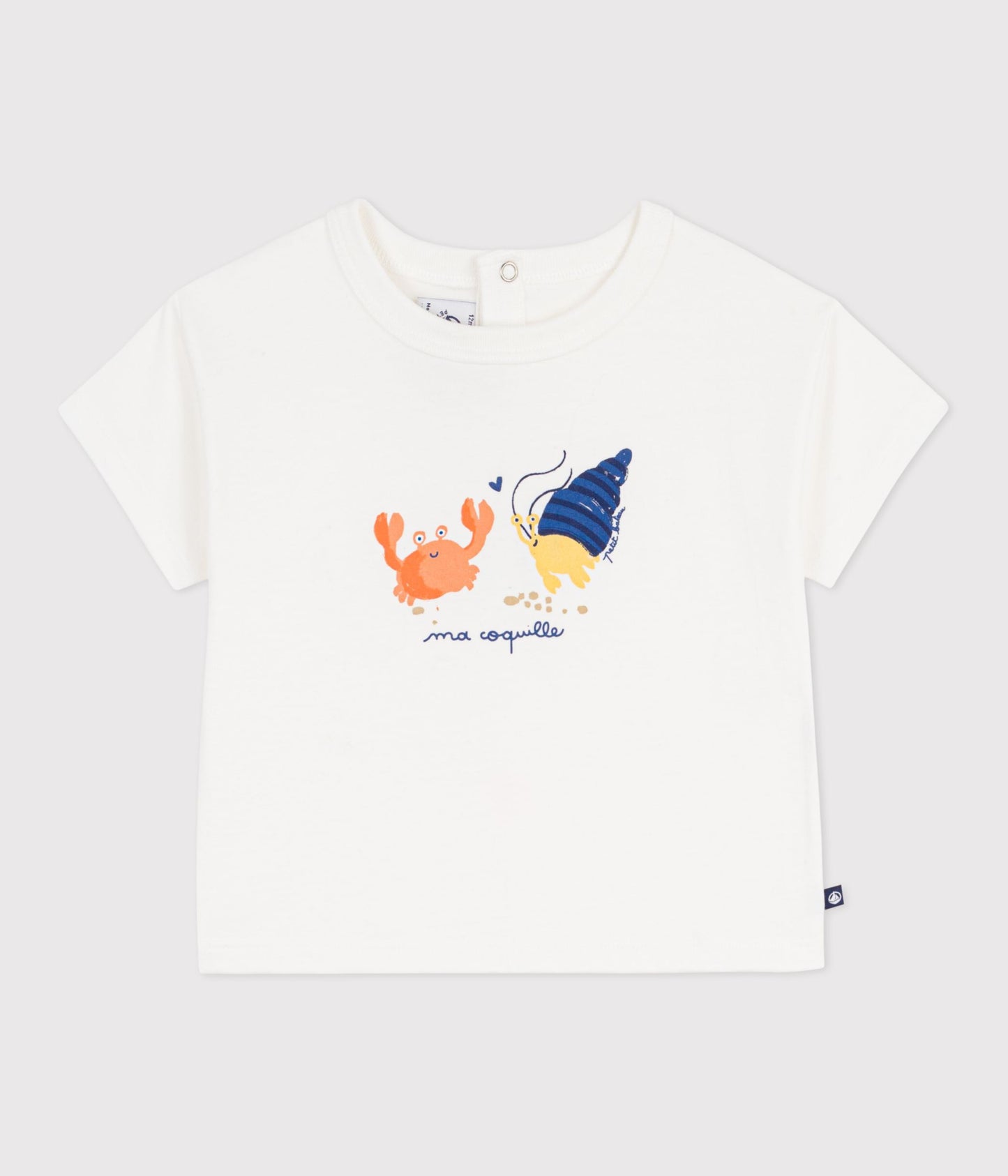 T-shirt med motiv til baby - Hvid/Marshmallow