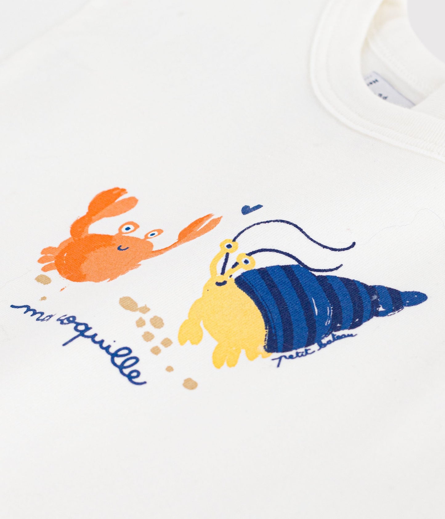 T-shirt med motiv til baby - Hvid/Marshmallow