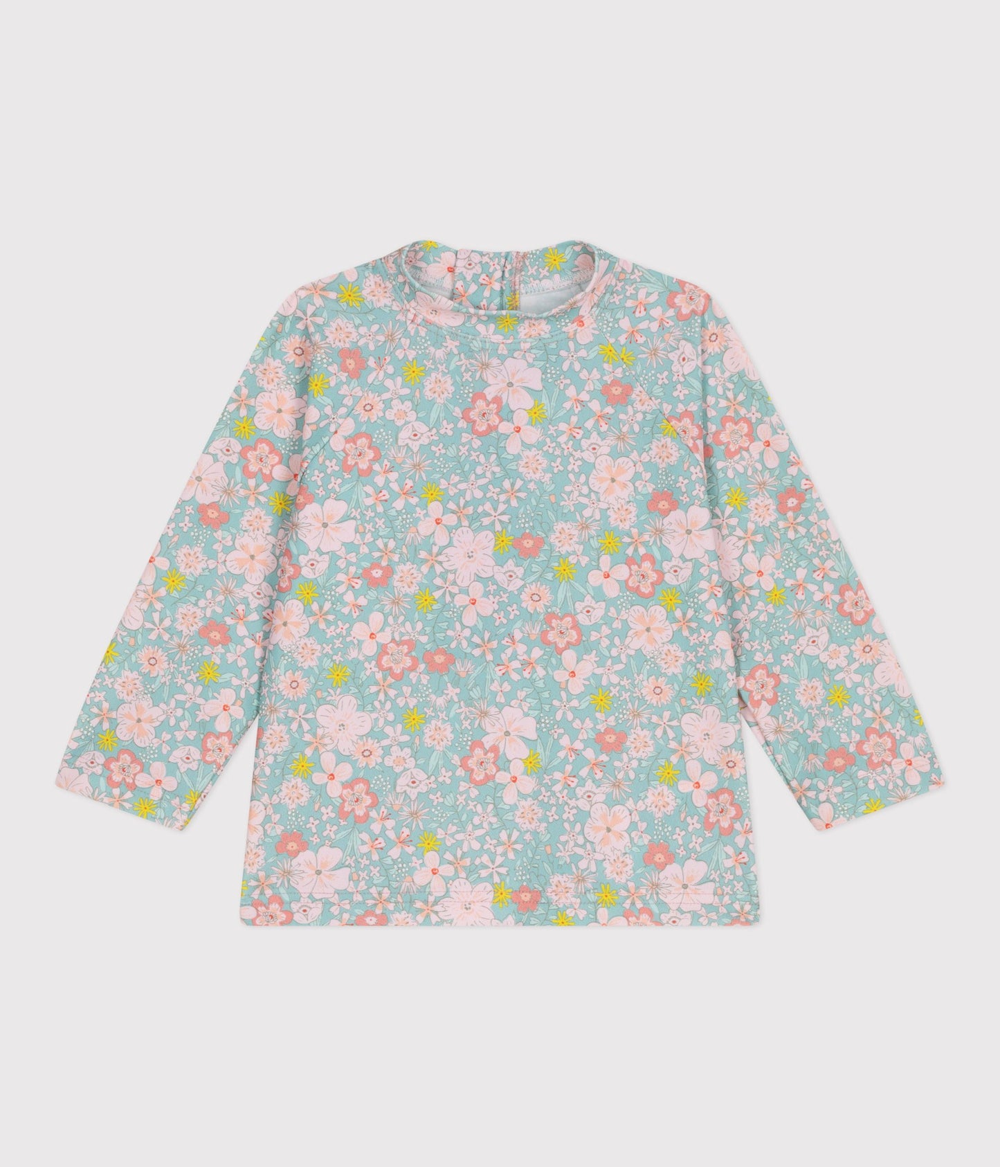 UV-beskyttende bluse med blomsterprint