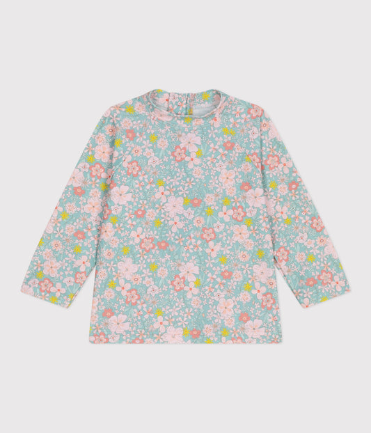 UV-beskyttende bluse med blomsterprint