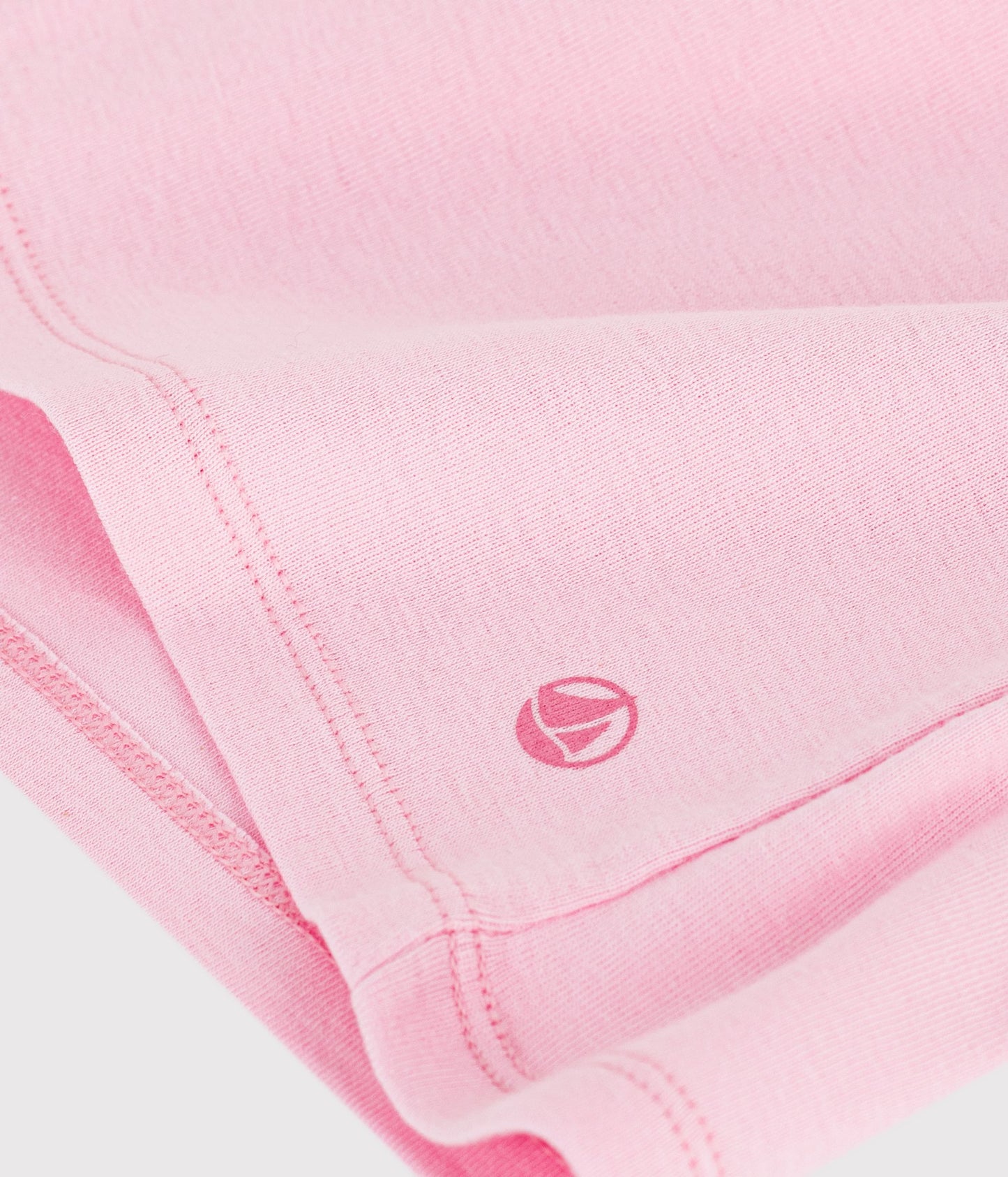 T-shirt med bølgekant til kvinder - Lyserød/Marquise