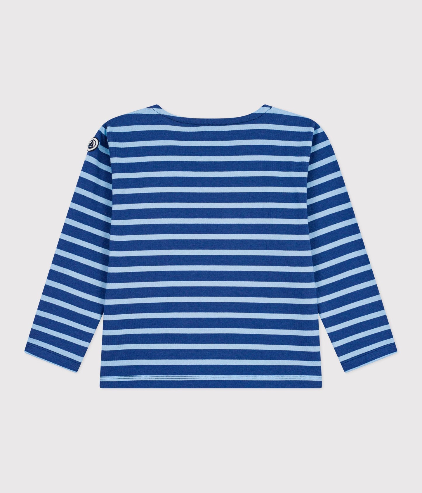 Stribet breton trøje til børn - Blå/Flo blå