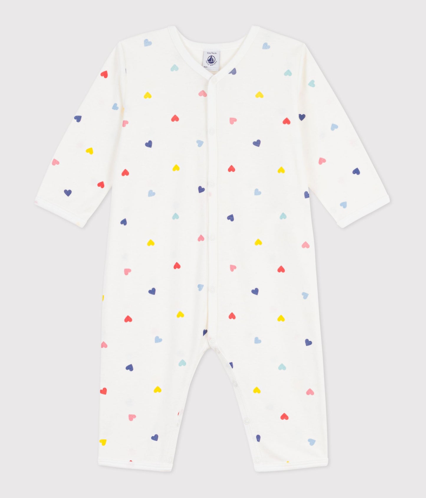 Pyjamas uden fødder - Multifarvede hjerter