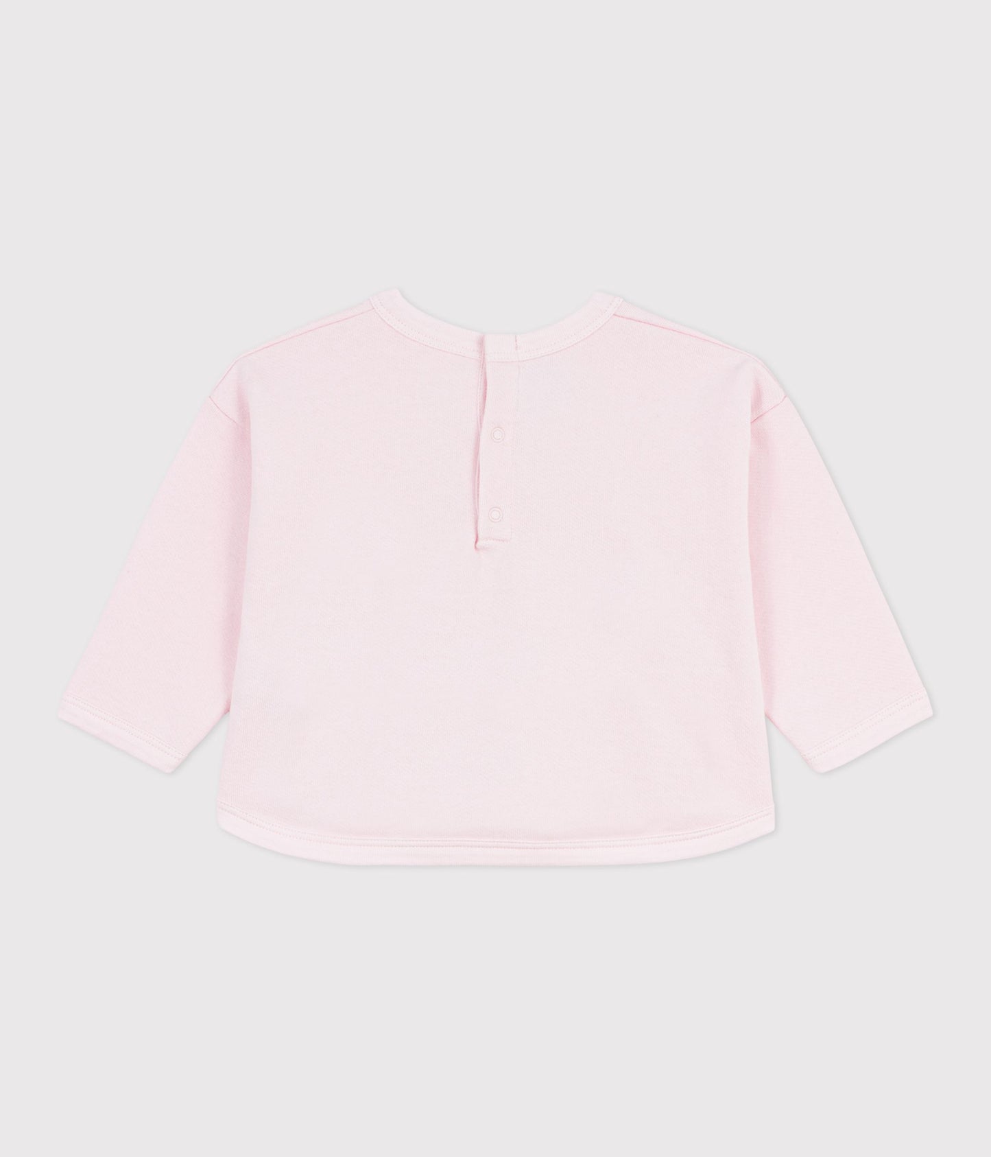 Sart lyserød bomuldssweatshirt til baby