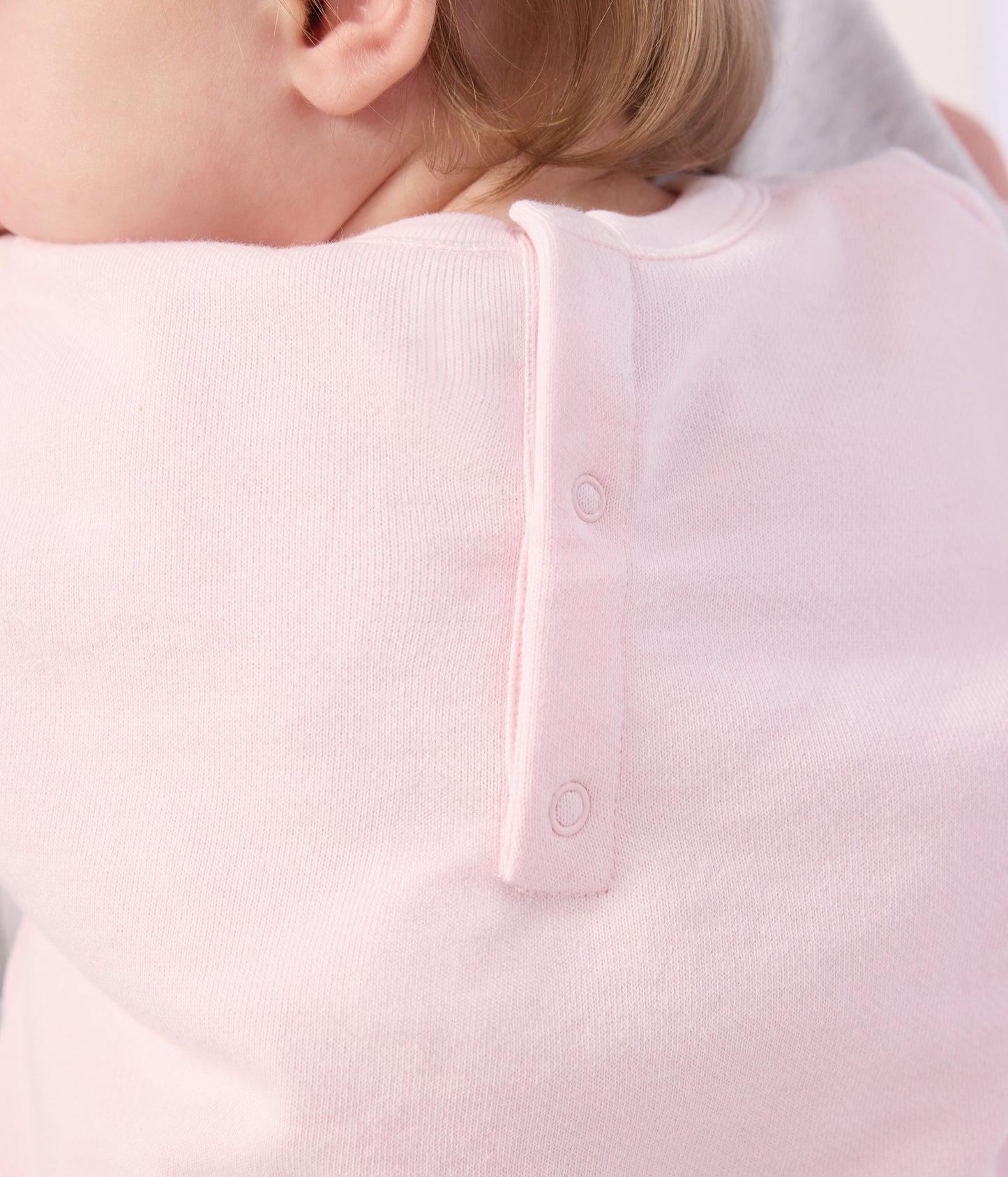 Sart lyserød bomuldssweatshirt til baby