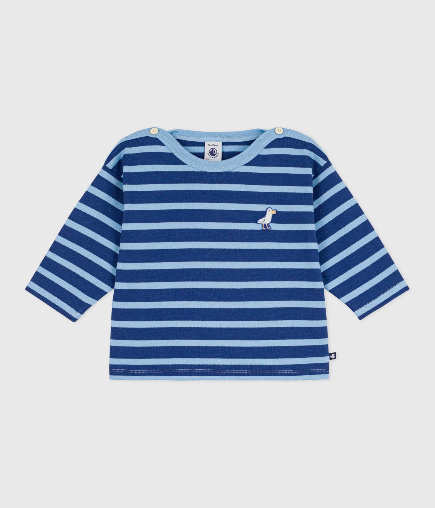 Breton trøjen stribet - Blå/lyseblå