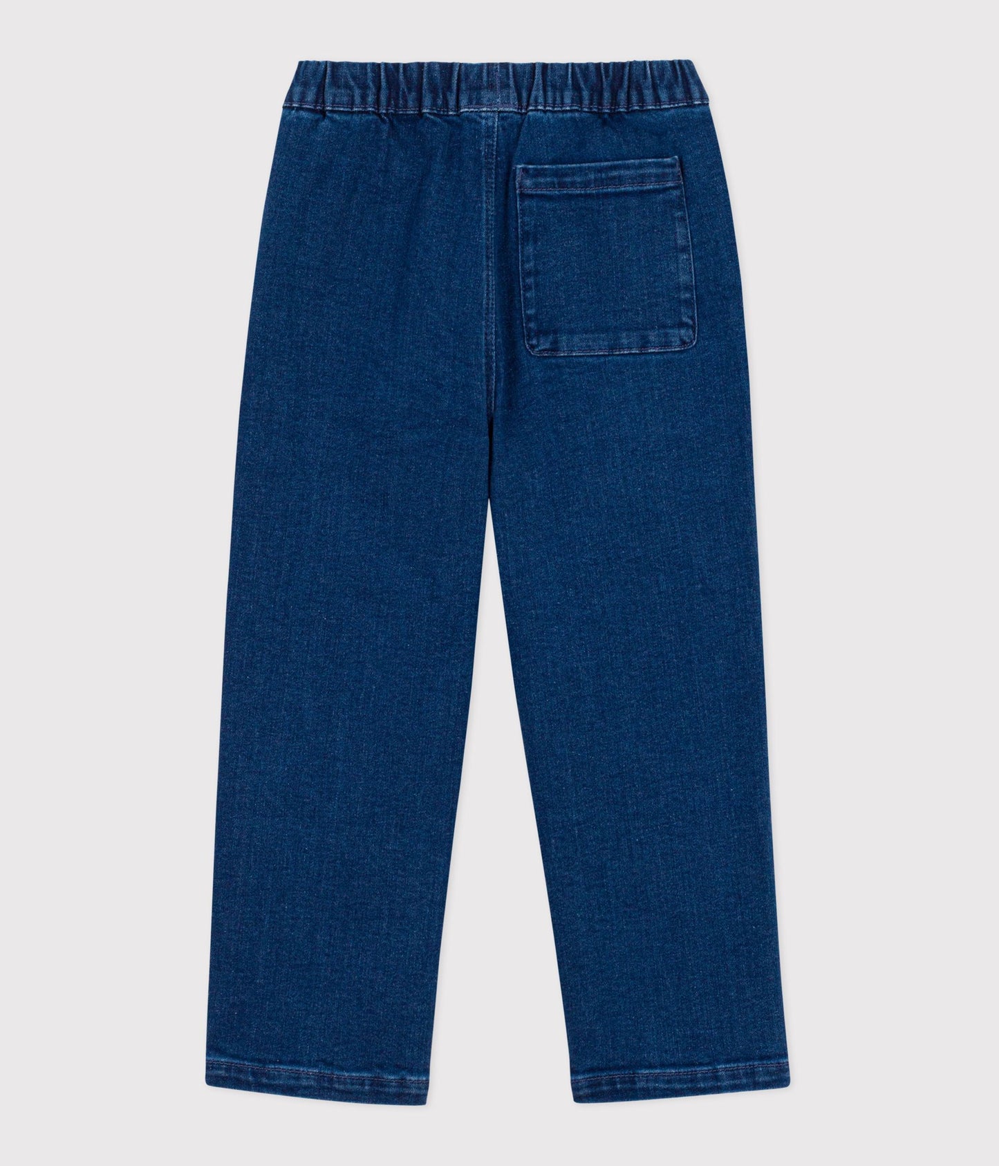 Denimbukser med elastik - Mørkeblå