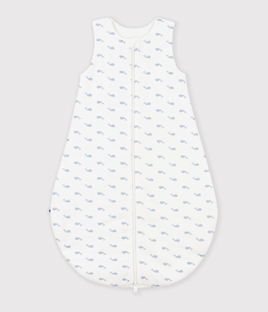 Sovepose til baby 3 TOG hvalprint - MARSHMALLOW/RIVIERA