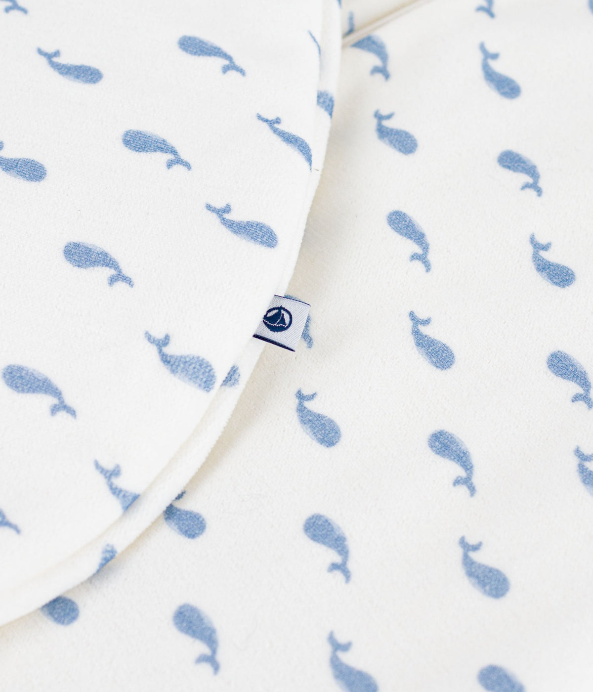 Sovepose til baby 3 TOG hvalprint - MARSHMALLOW/RIVIERA