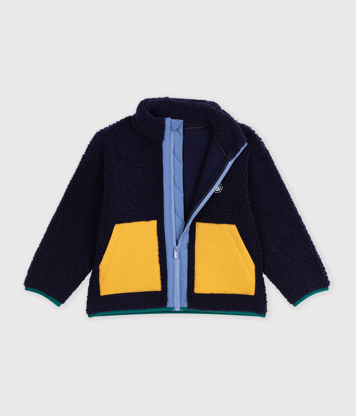 Sherpa colourblock jakke til børn - Smoking