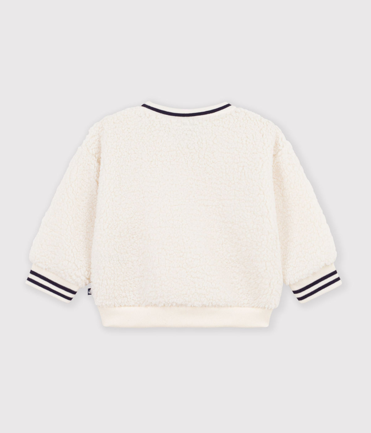 Sherpa sweatshirt til baby - Milk