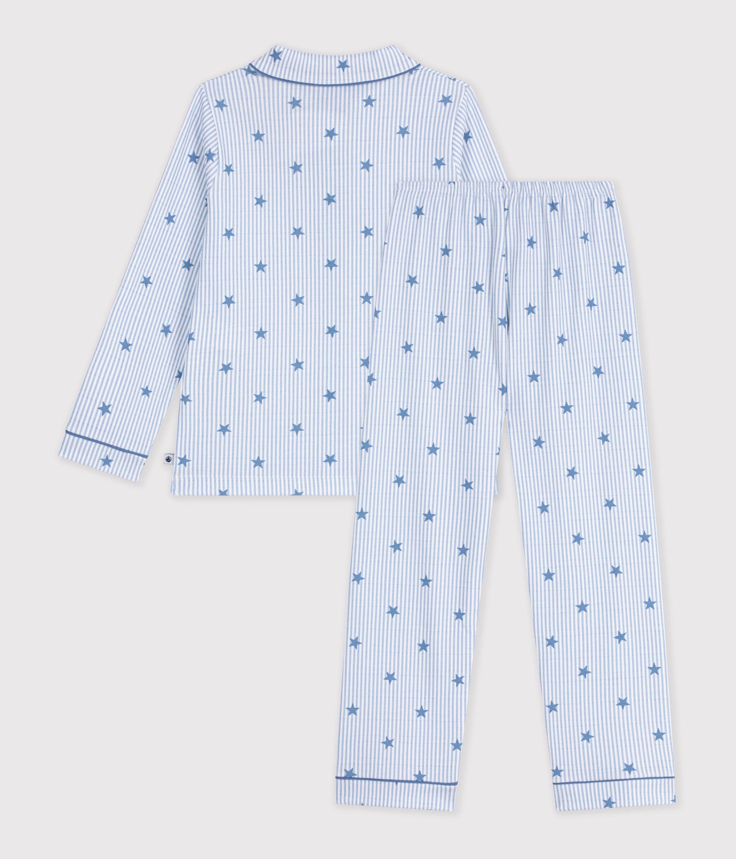Pyjamas - Blåstribet/blå stjerner