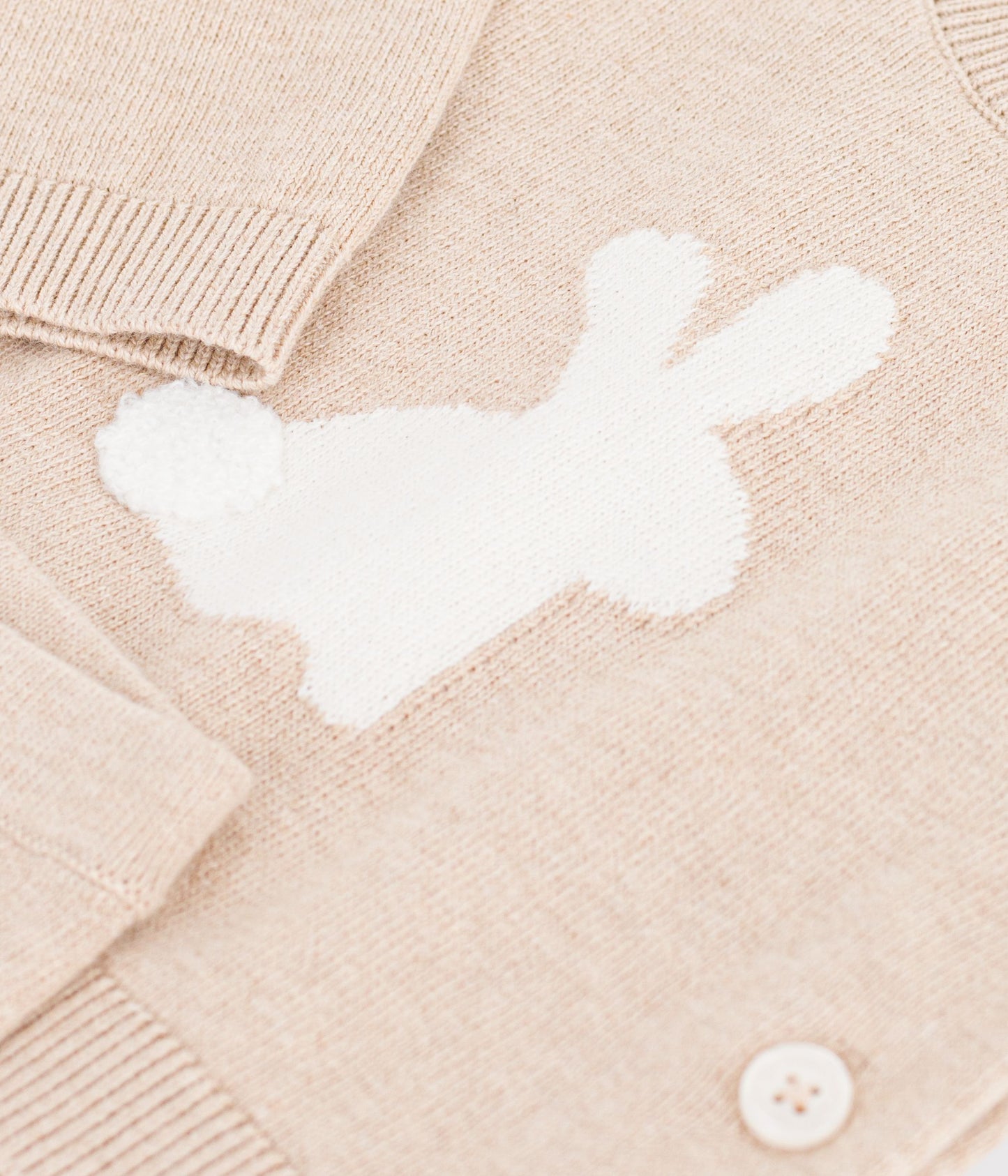 Cashmere og bomuldssæt til baby - Pain beige