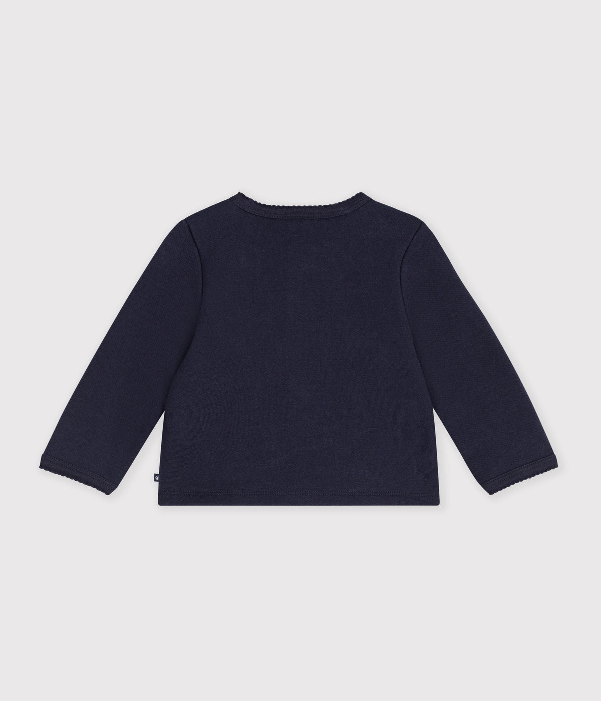 Cardigan med broderet hjerte til baby - smoking