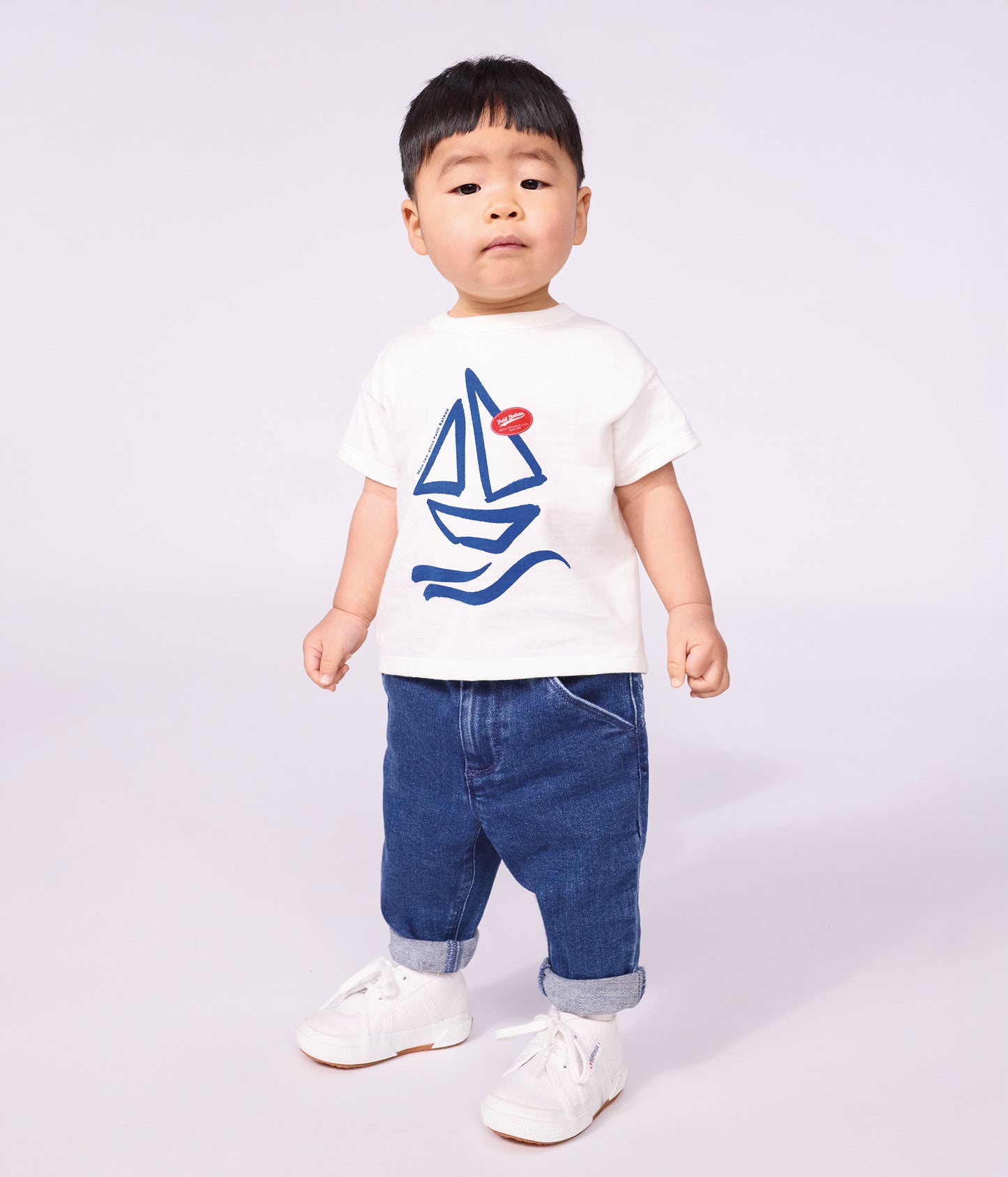 T-shirts - Blå bådprint