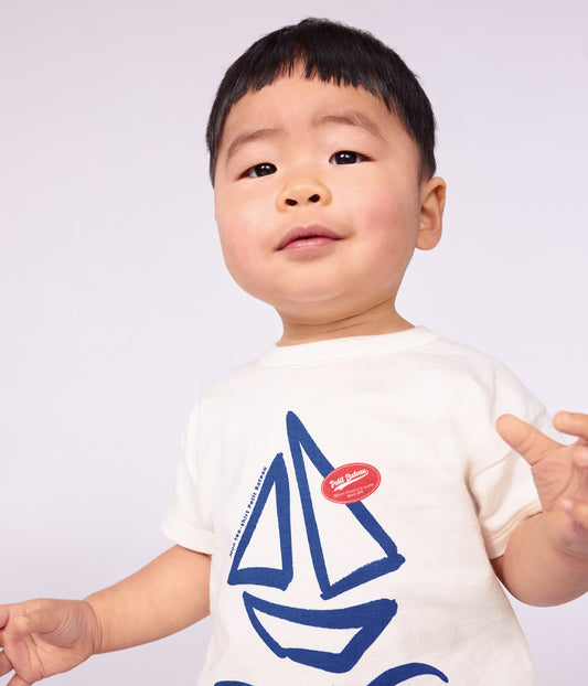 T-shirts - Blå bådprint