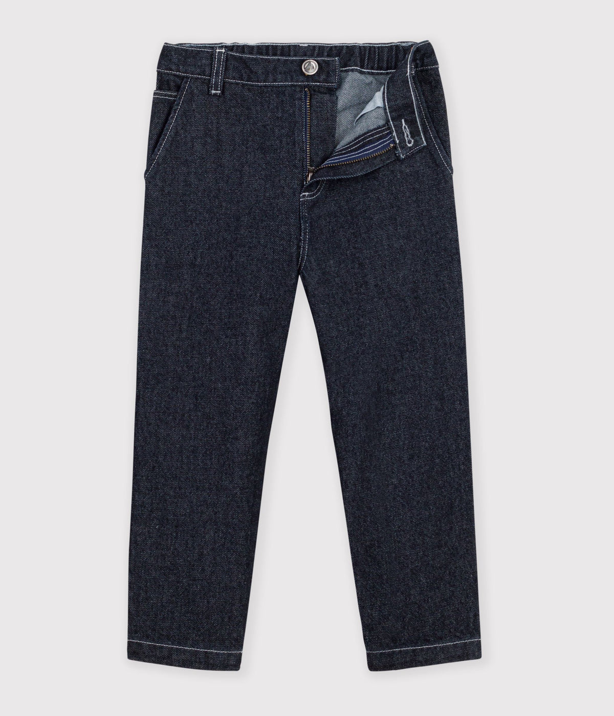 Carpenter-style denimbukser til børn - DENIM BRUT FONCE