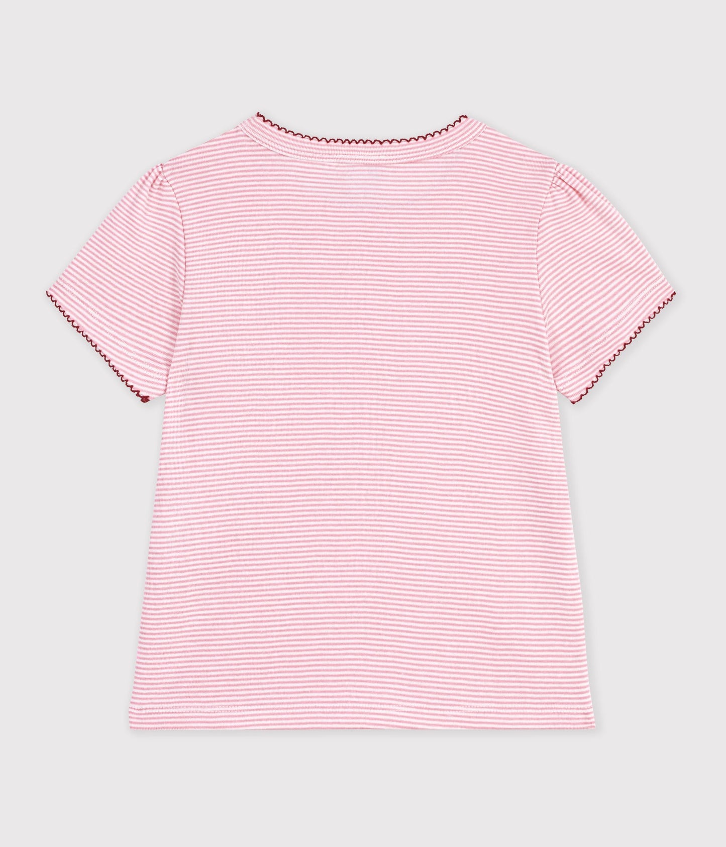 Milleraies stribet t-shirt - Charmi lyserød