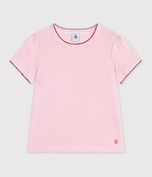 Milleraies stribet t-shirt - Charmi lyserød