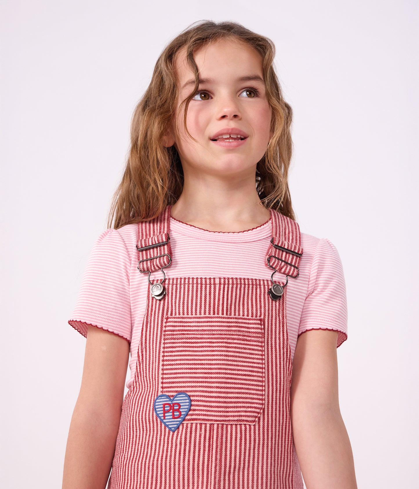 Milleraies stribet t-shirt - Charmi lyserød