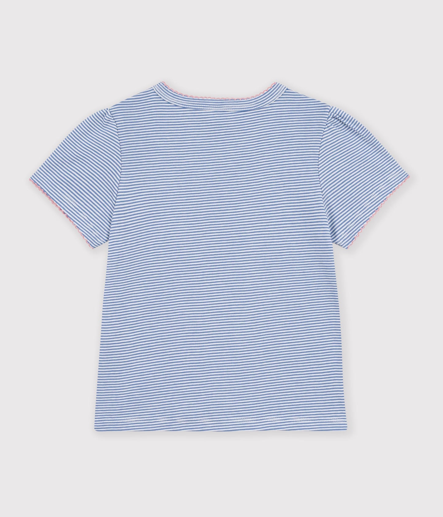 Milleraies stribet t-shirt - Riviera blå