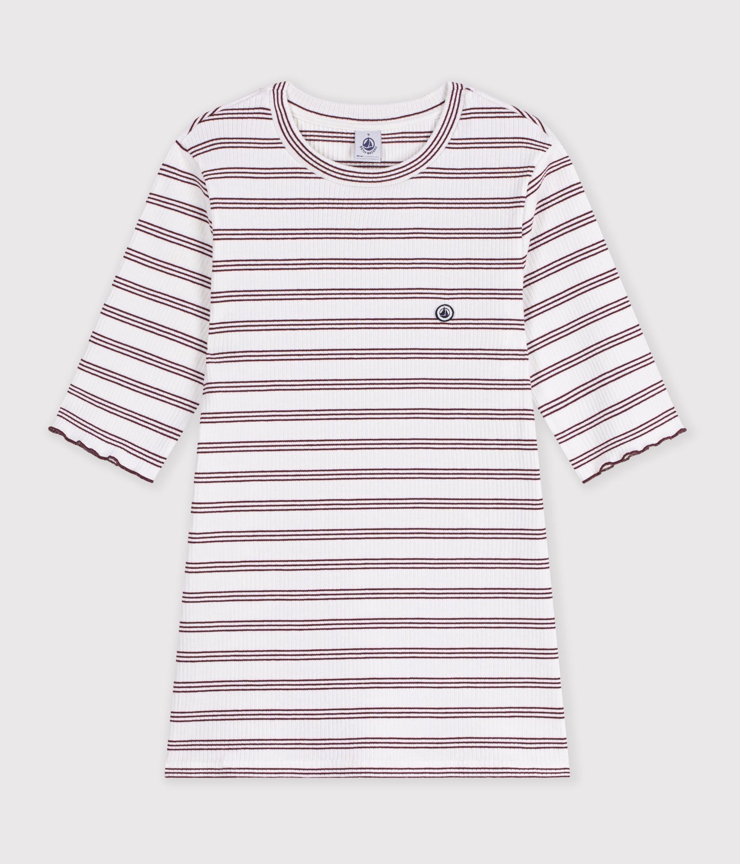 T-shirt til kvinder - Marshmallow/Truffe