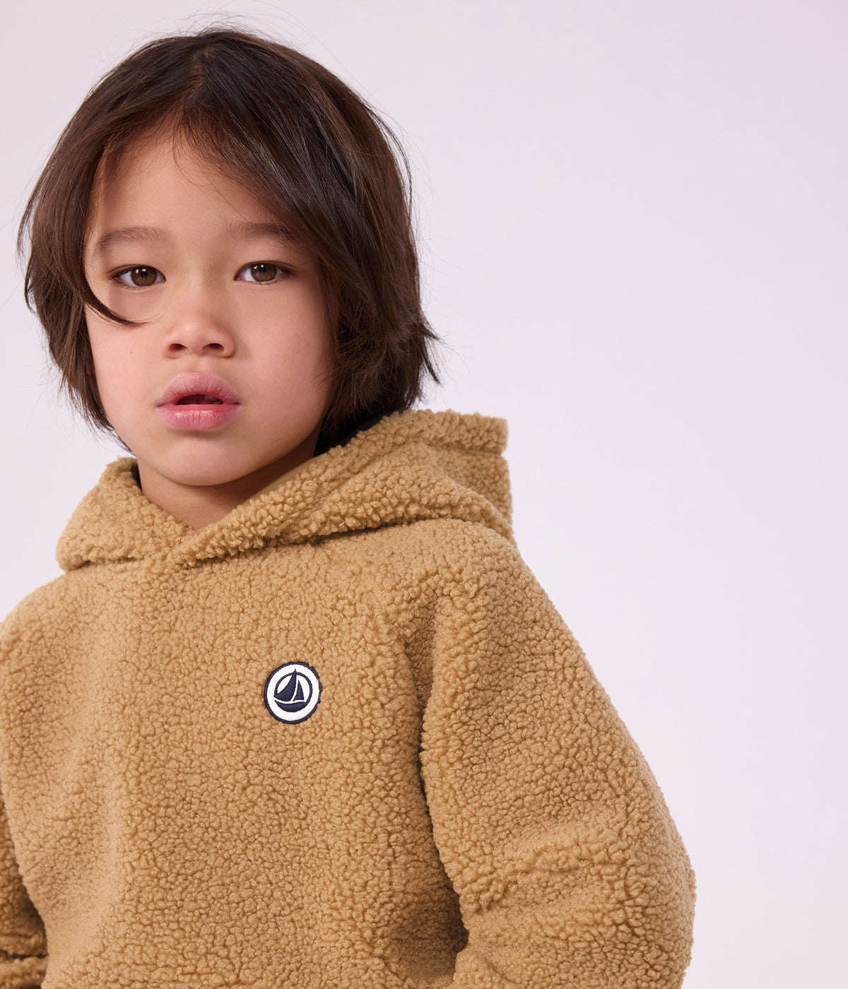Sherpa sweatshirt til børn - Latte