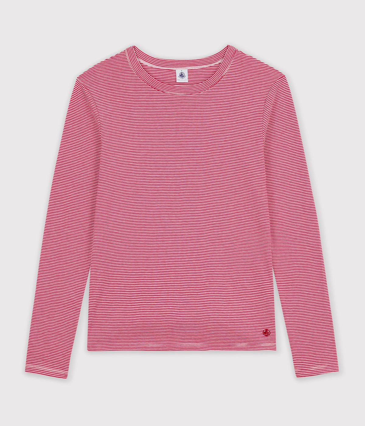 Langærmet t-shirt til kvinder - milleraies CHILI/MARSHMALLOW