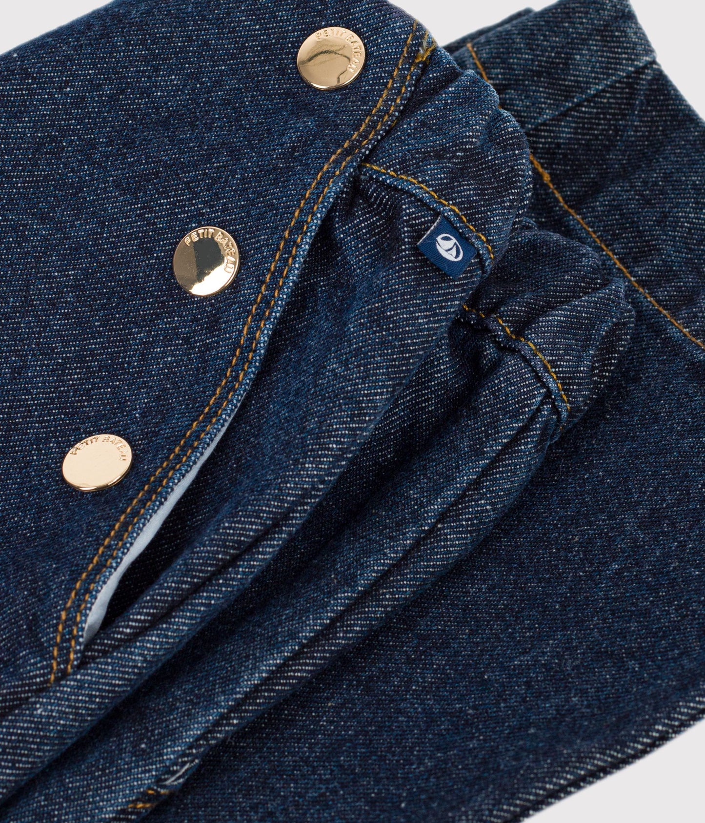 Denimbukser med brede ben og pynteknapper - Denim Brut