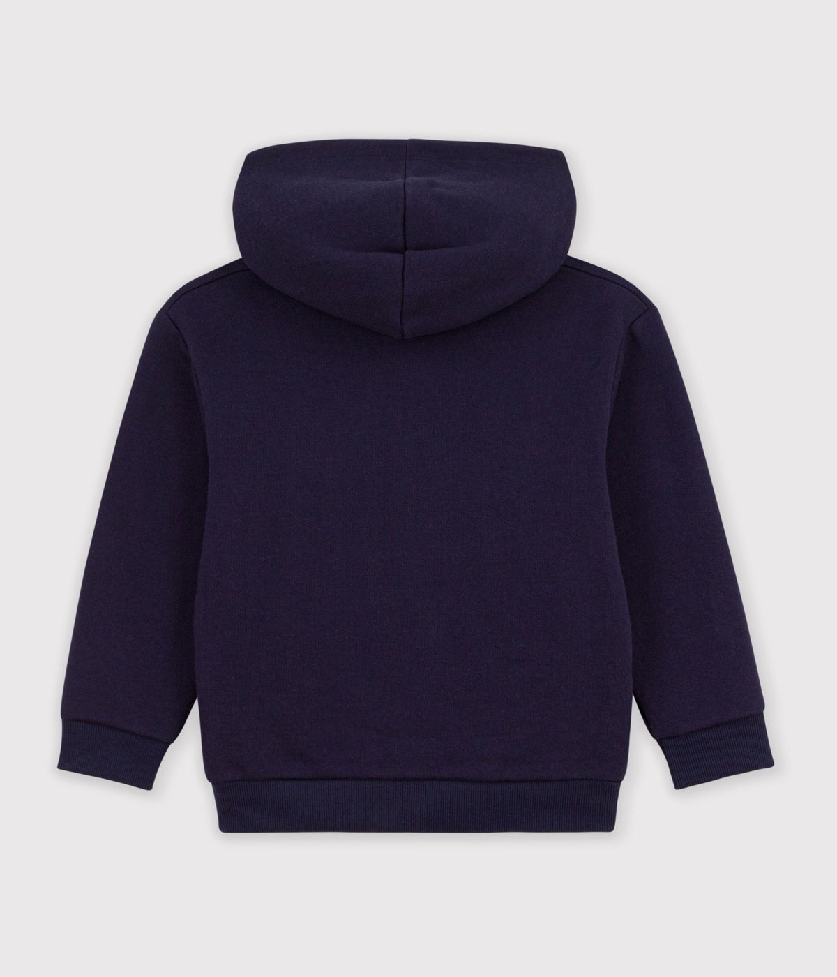 Sweatshirt med hætte og båd print - smoking blue