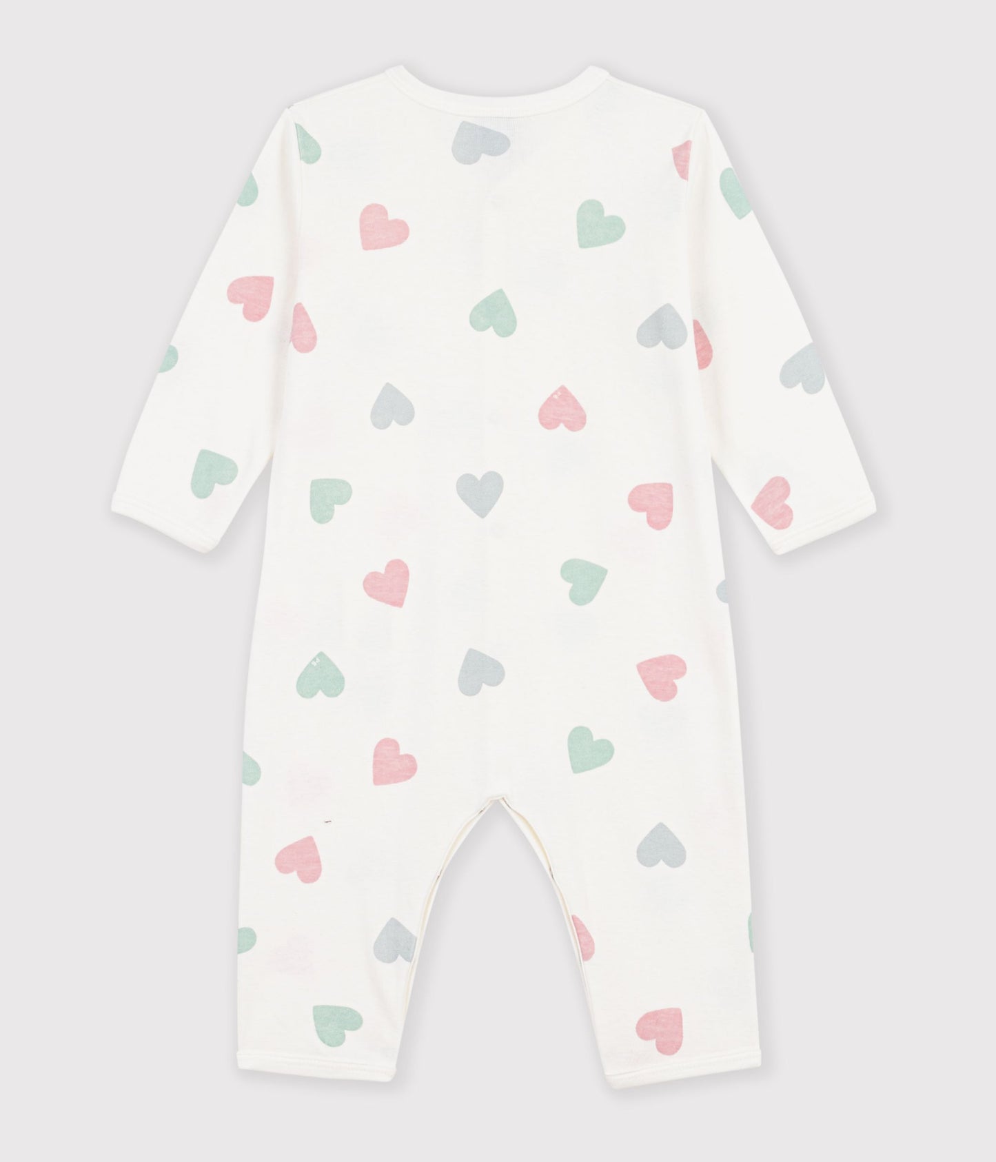 Pyjamas uden fødder med hjerter - Marshmallow/Multico
