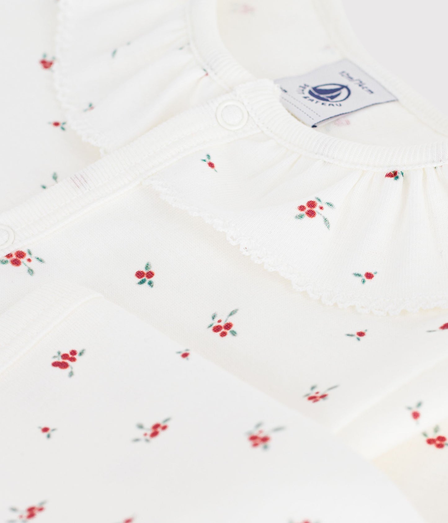 Pyjamas uden fødder - Marshmallow/Floral