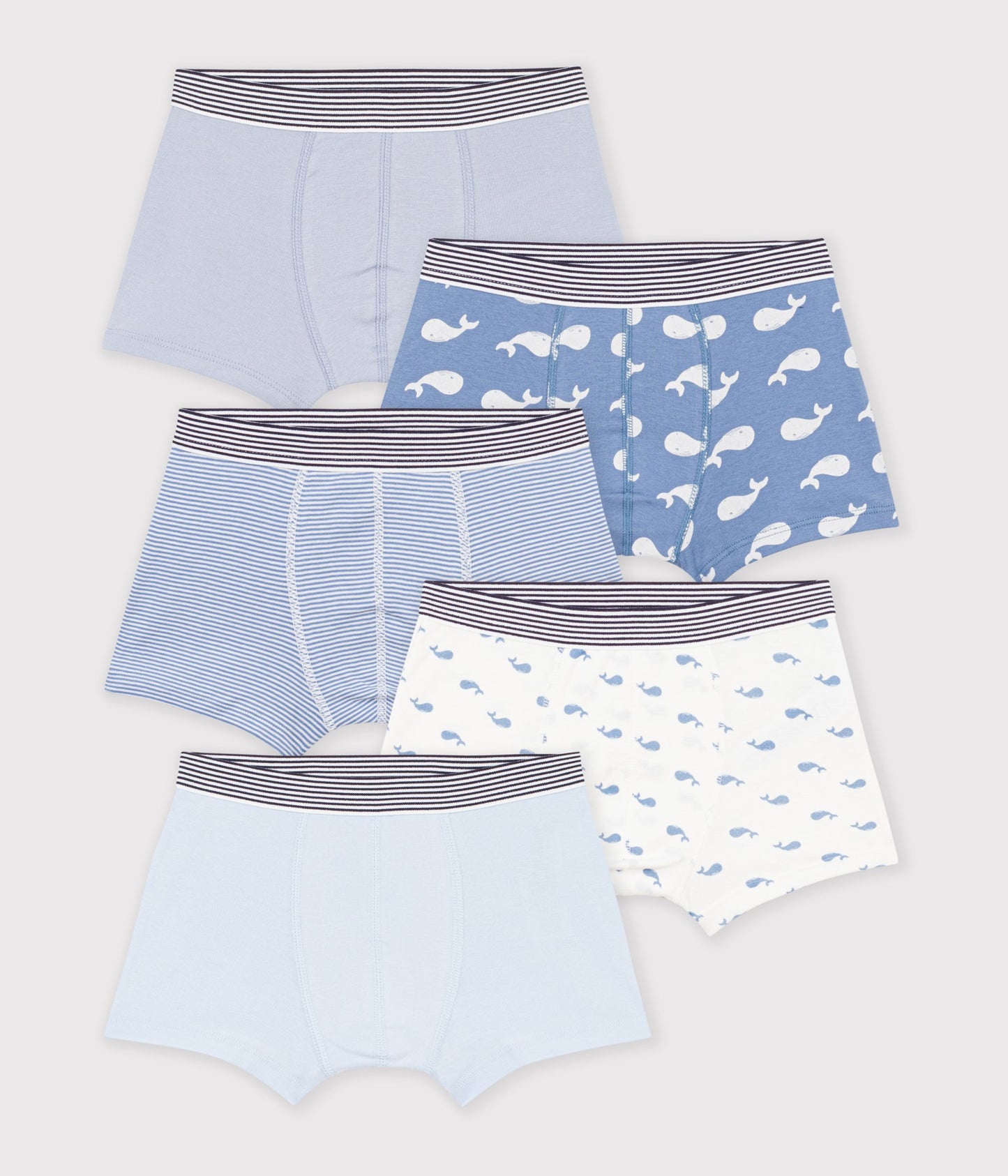 5-pak boxershorts med hvaler