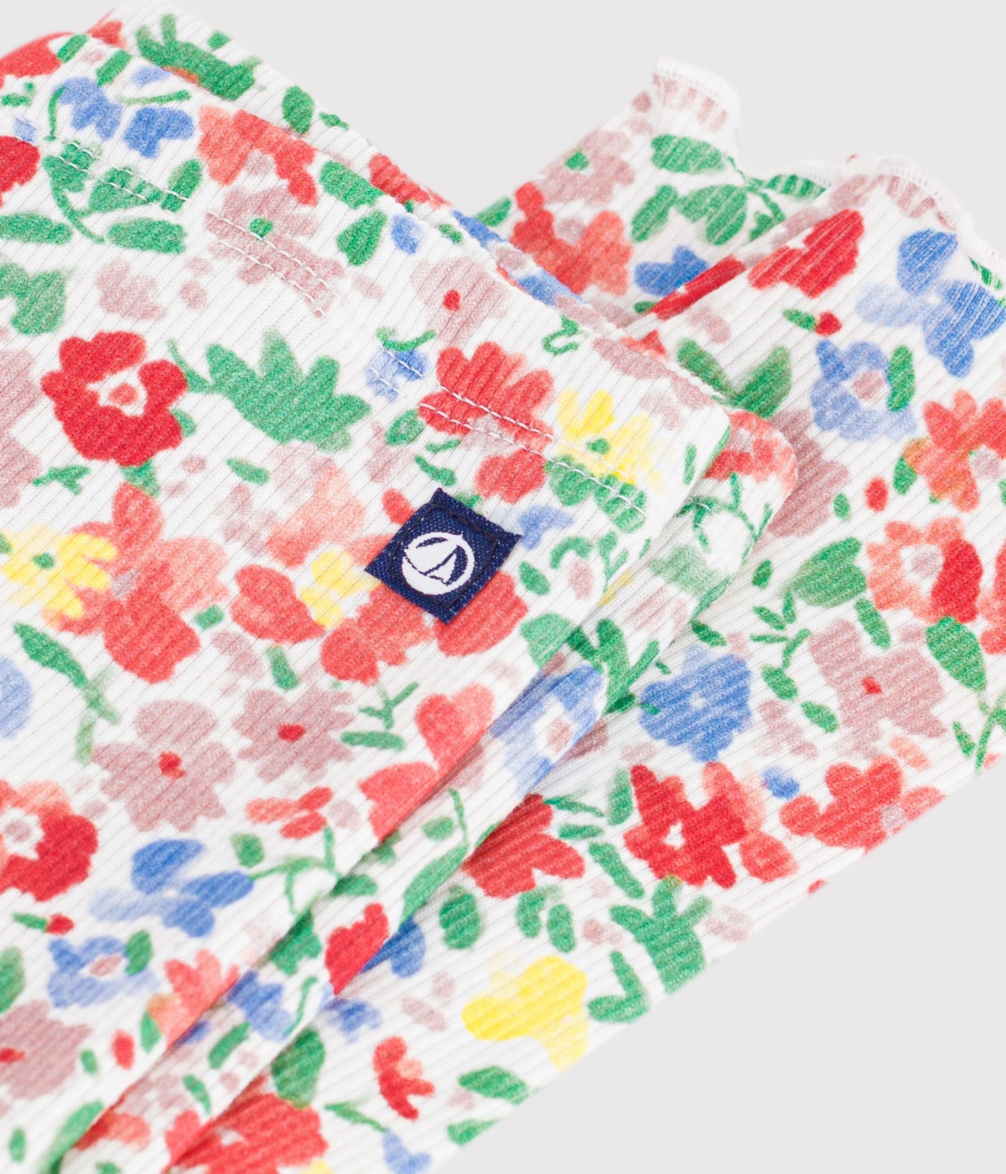 Floral printet leggins til baby