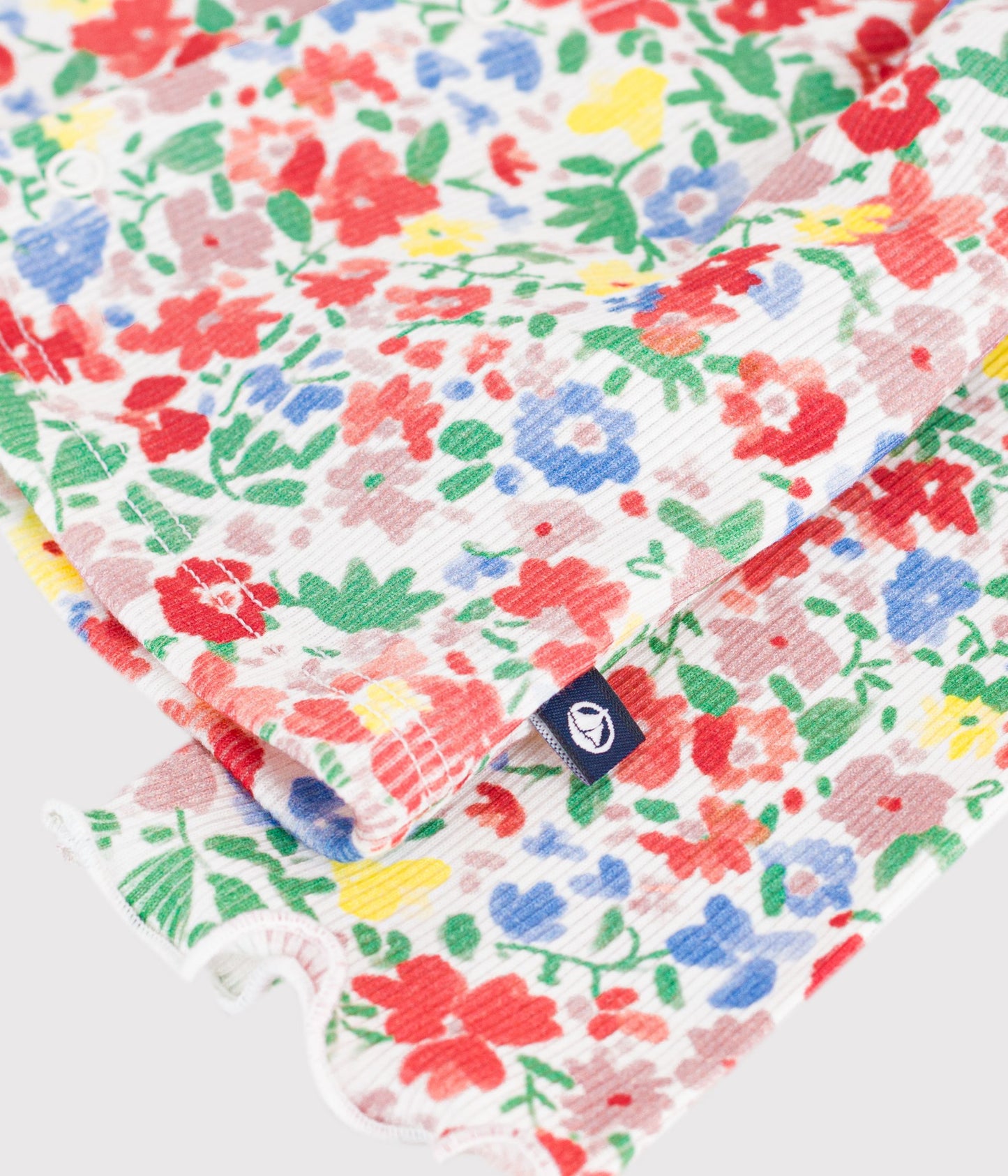 Floral printet cardigan til baby