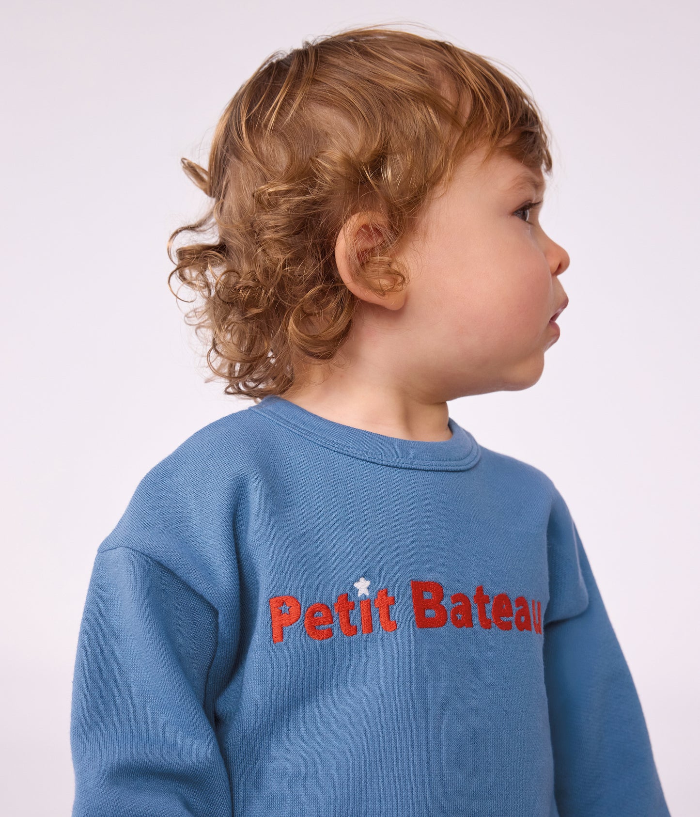 Sweatshirt med rødt logo - RIVIERA blå