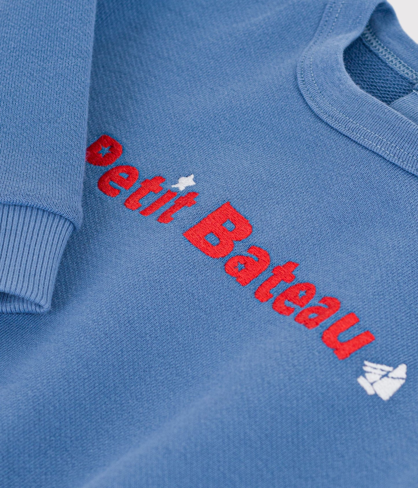 Sweatshirt med rødt logo - RIVIERA blå