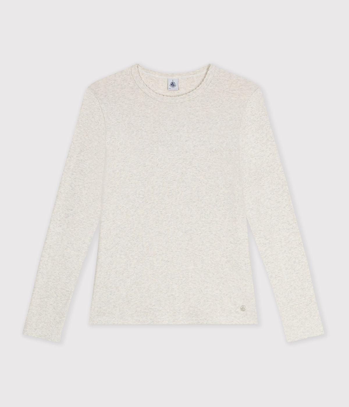 Langærmet t-shirt til kvinder - MONTELIMAR CHINE