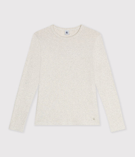 Langærmet t-shirt til kvinder - MONTELIMAR CHINE